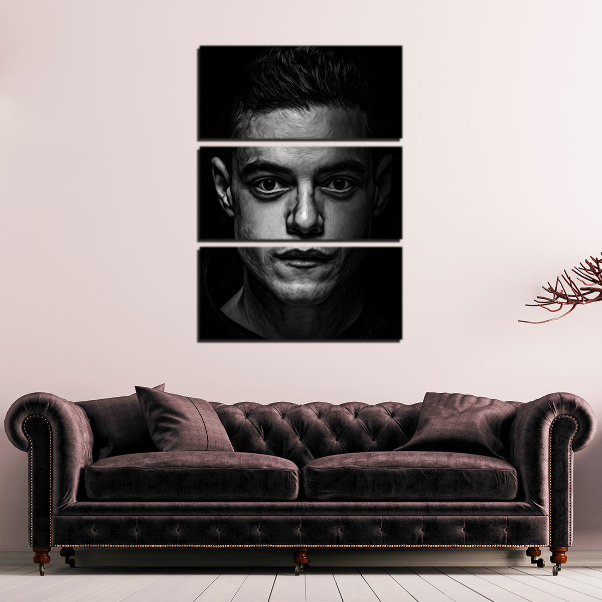 Stunning Portrait of Mr Robot Wall Art by George Sorin