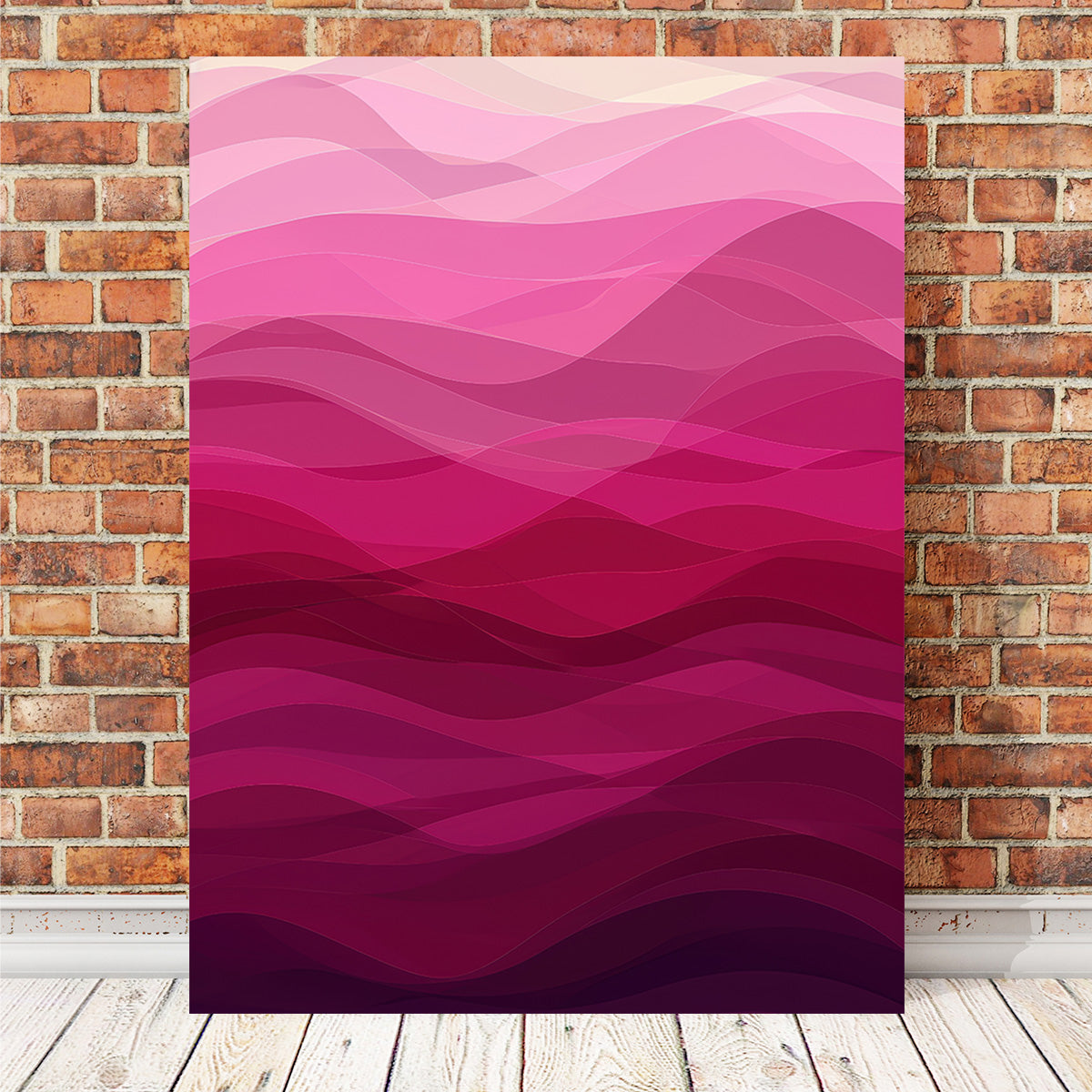 Stunning Pink Waves Canvas Prints