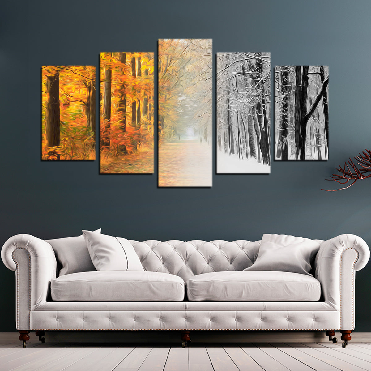 Stunning Autumn - Winter Wall Art by George Sorin