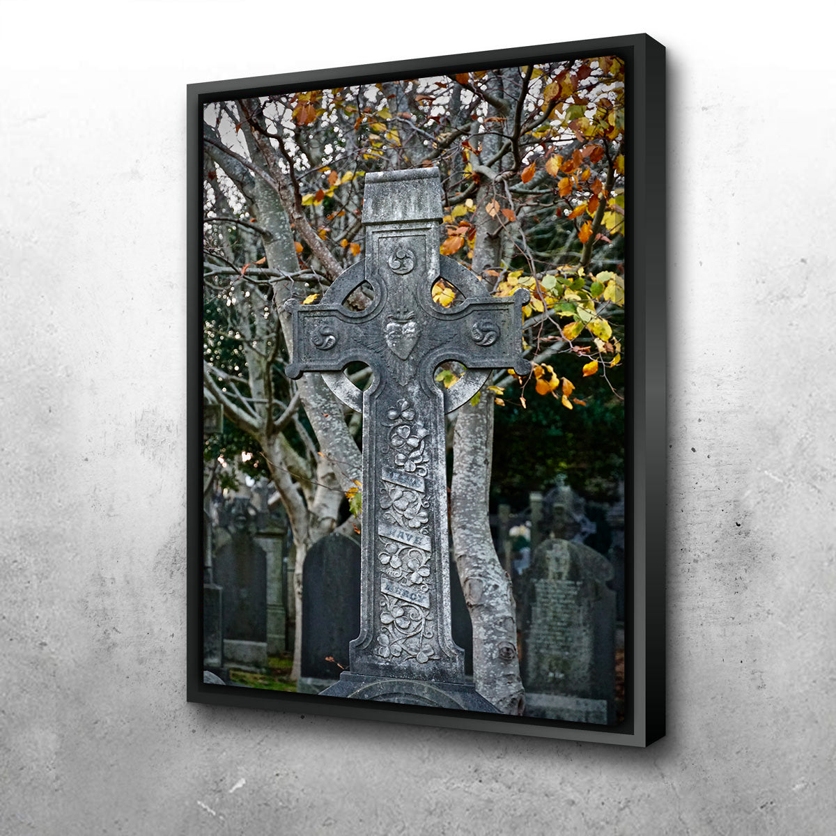 Exquisite Celtic Cross Dublin Wall Art by David Campbell