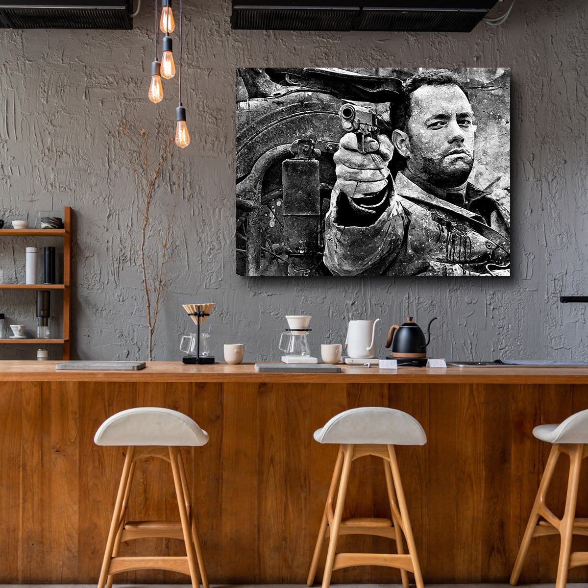 Captain Miller High - Quality Grayscale Wall Art for Stunning Home Decor