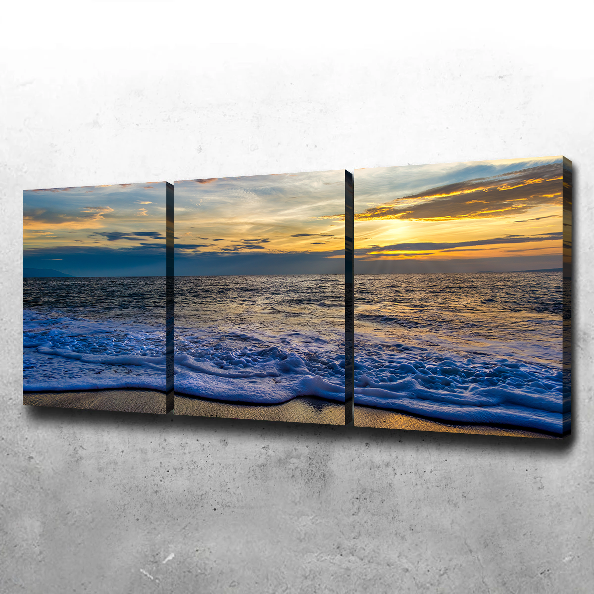 Stunning Ocean Sunset Wall Art - Museum Quality Canvas Print