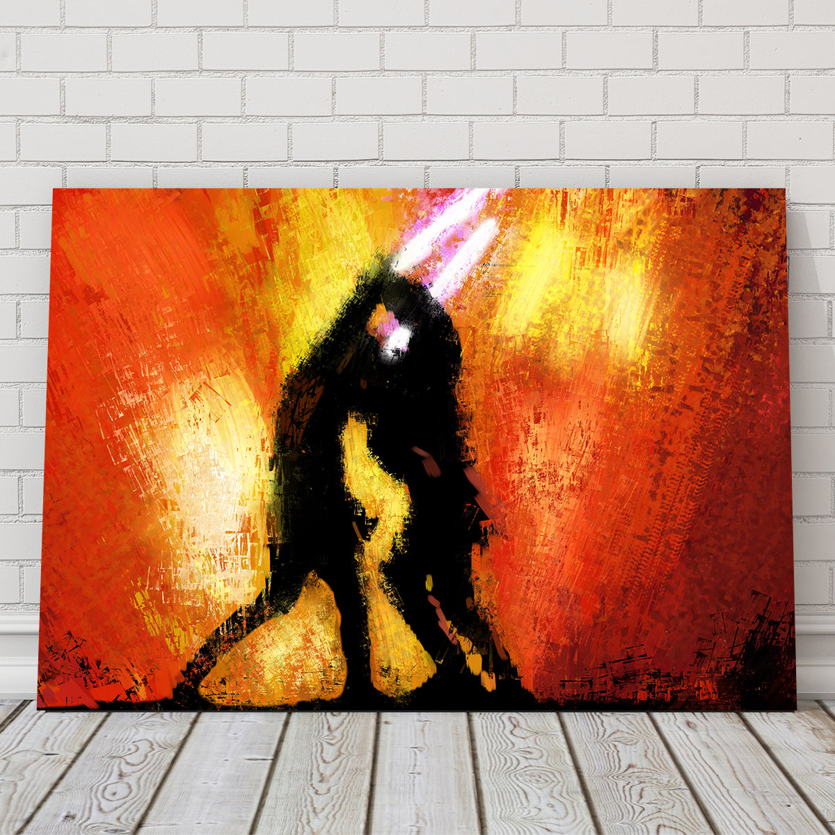 Stunning Obi Wan Vs Anakin Wall Art by Andy Brackpool