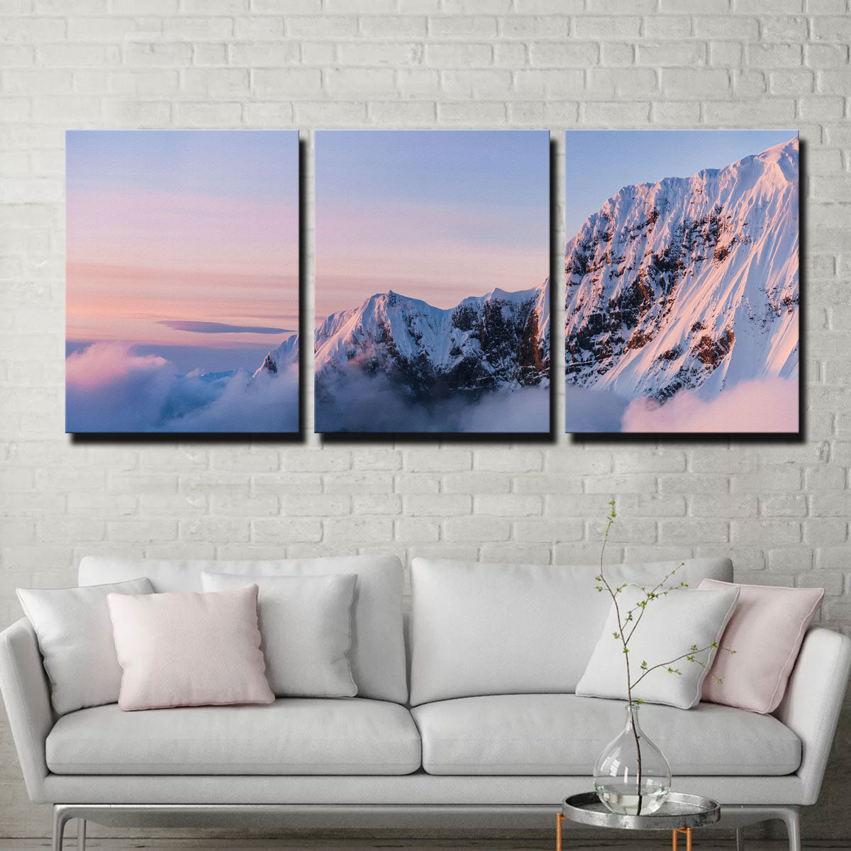 Exquisite Snowy Peaks Wall Art by Lucas Moore