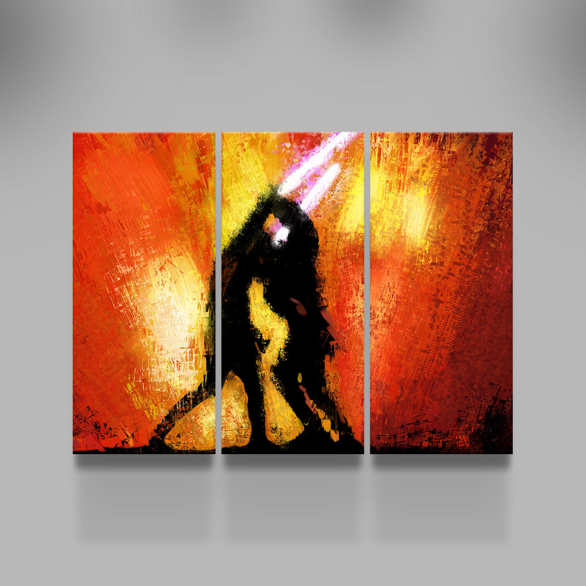 Stunning Obi Wan Vs Anakin Wall Art by Andy Brackpool