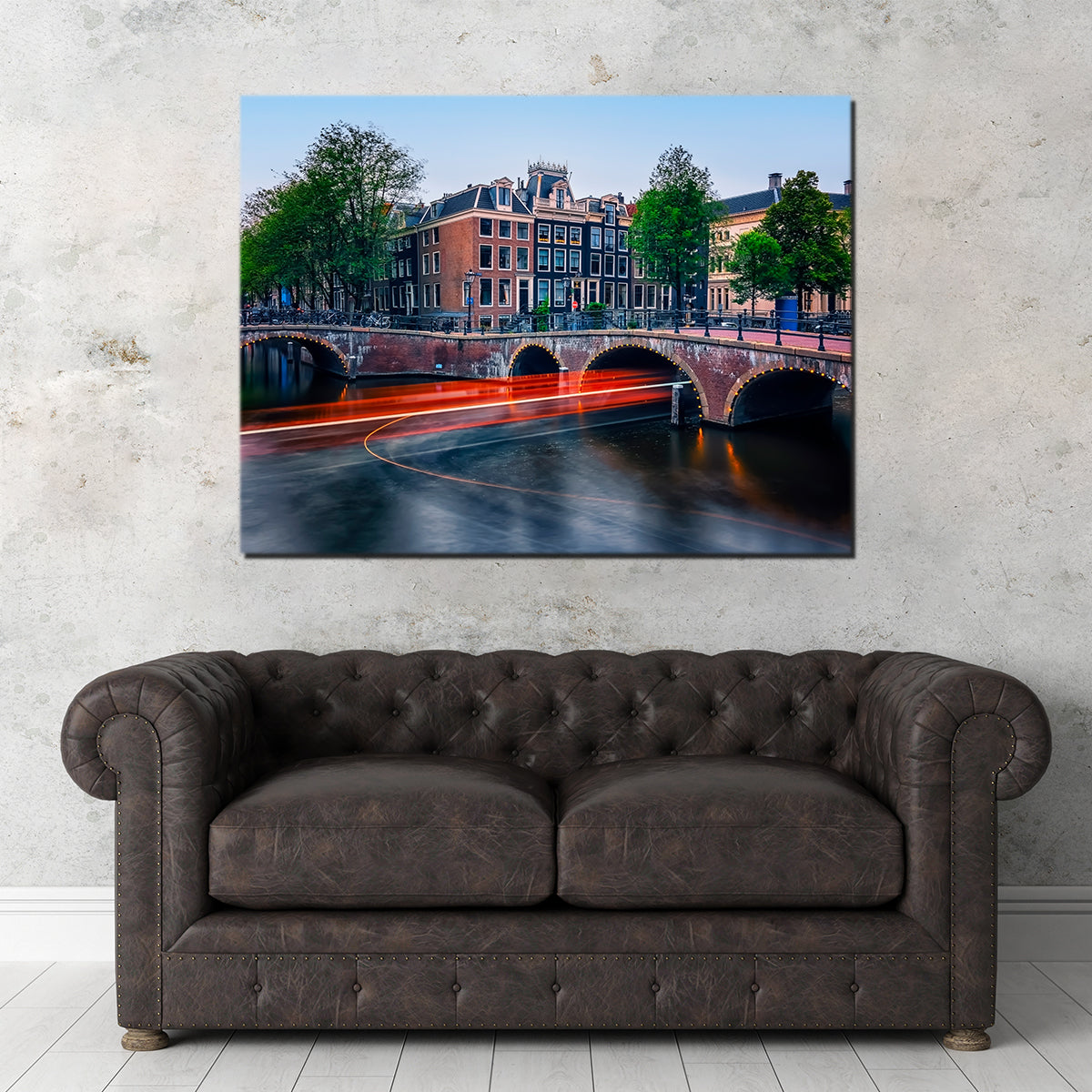 Stunning Canal in Amsterdam Wall Art for Your Home Decor