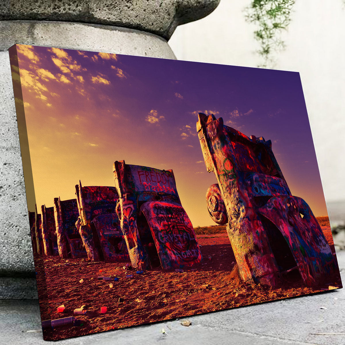 Stunning Cadillac Ranch Wall Art for Home Decor