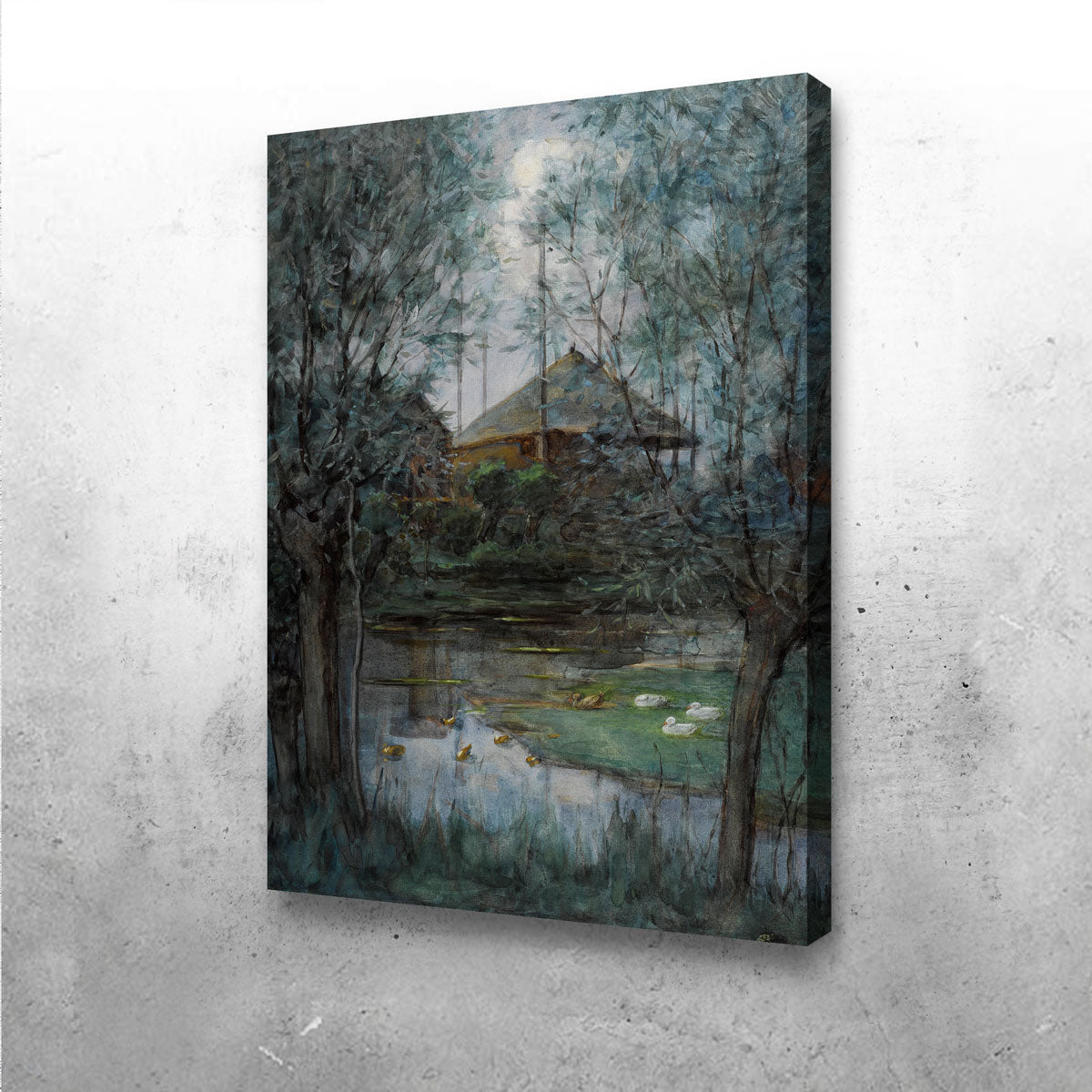 Hooischelf Piet Mondriaan Wall Art - Premium Handmade Canvas Print