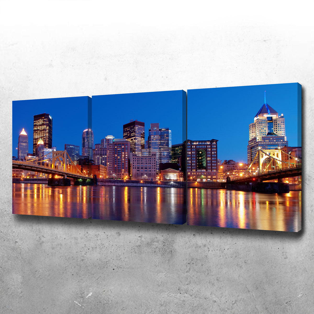 Enchanting Pittsburgh at Night Wall Art for Stunning Home Decor