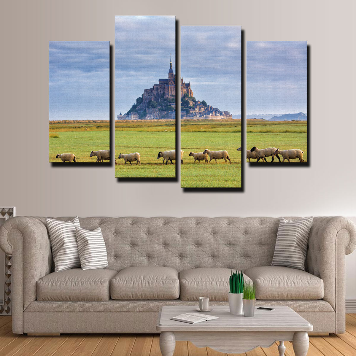 Exquisite Mont Saint Michel Abbey Wall Art for Stunning Home Decor