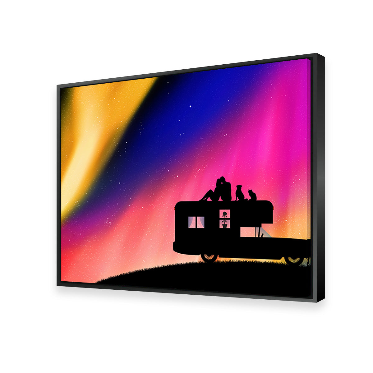 Stunning Northern Lights Camping Wall Art for Your Home Decor