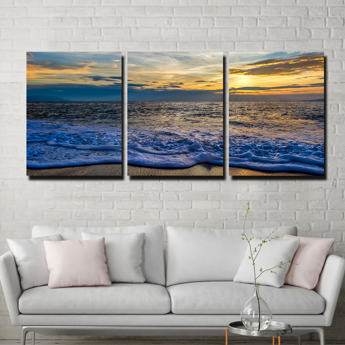 Stunning Ocean Sunset Wall Art - Museum Quality Canvas Print