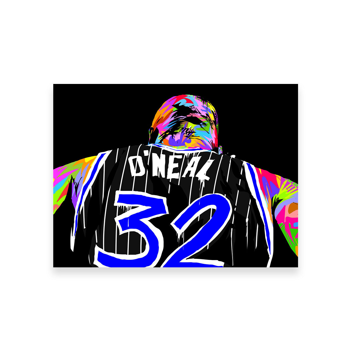 Shaq Wall Art - Premium Handmade Canvas with Sustainable Pine Frames
