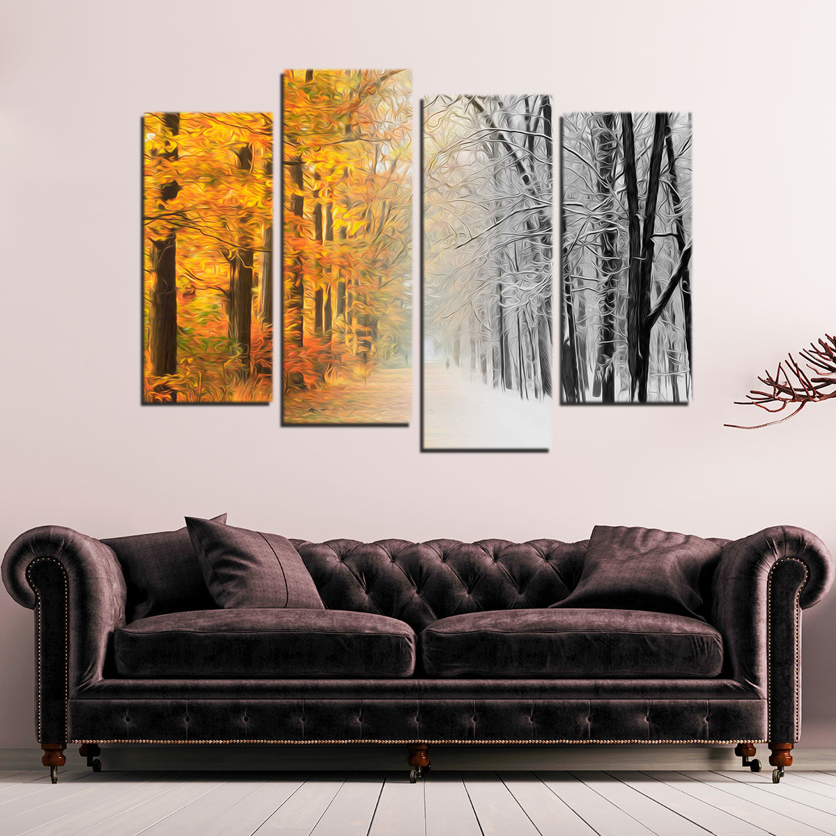 Stunning Autumn - Winter Wall Art by George Sorin