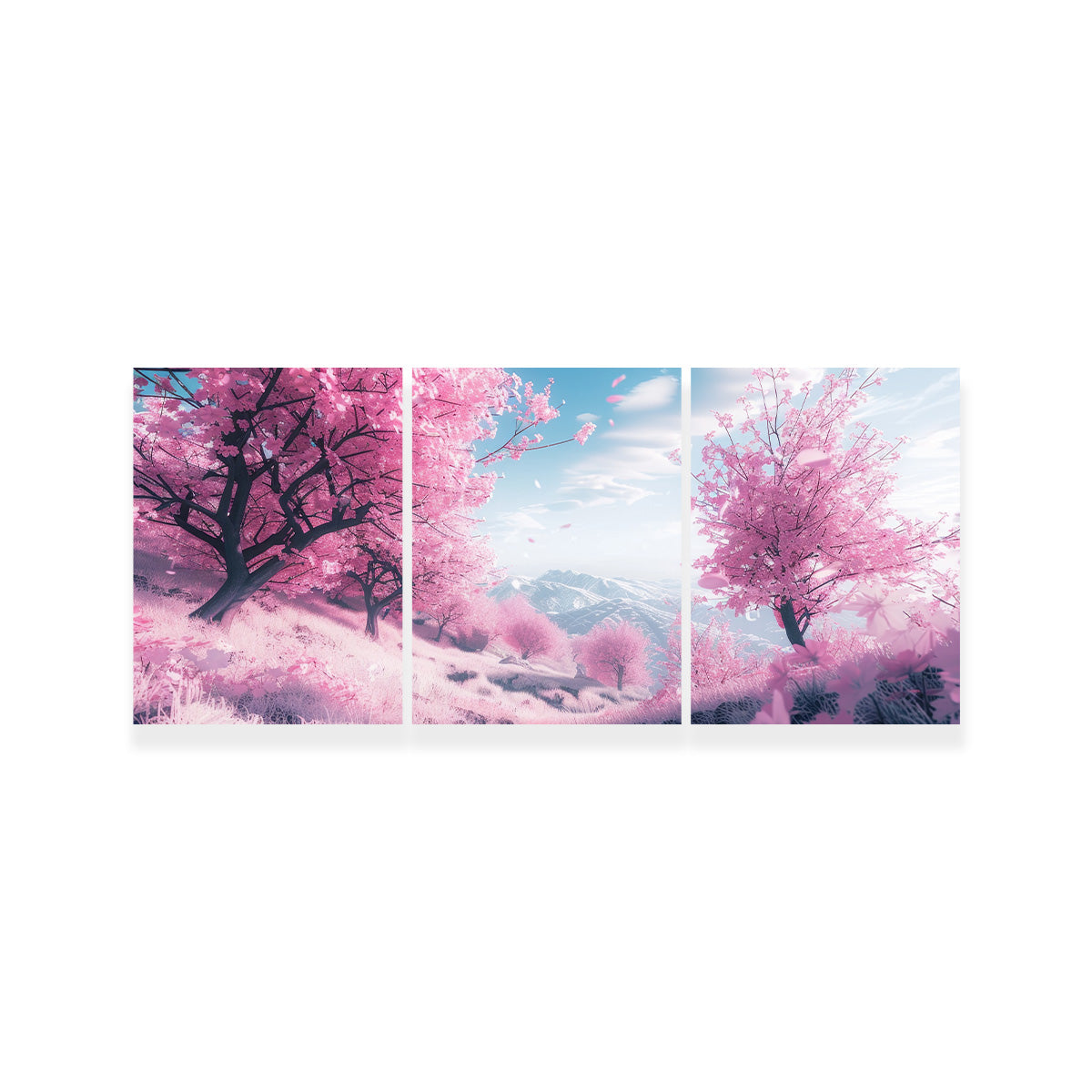 Stunning Pink Forest Wall Art