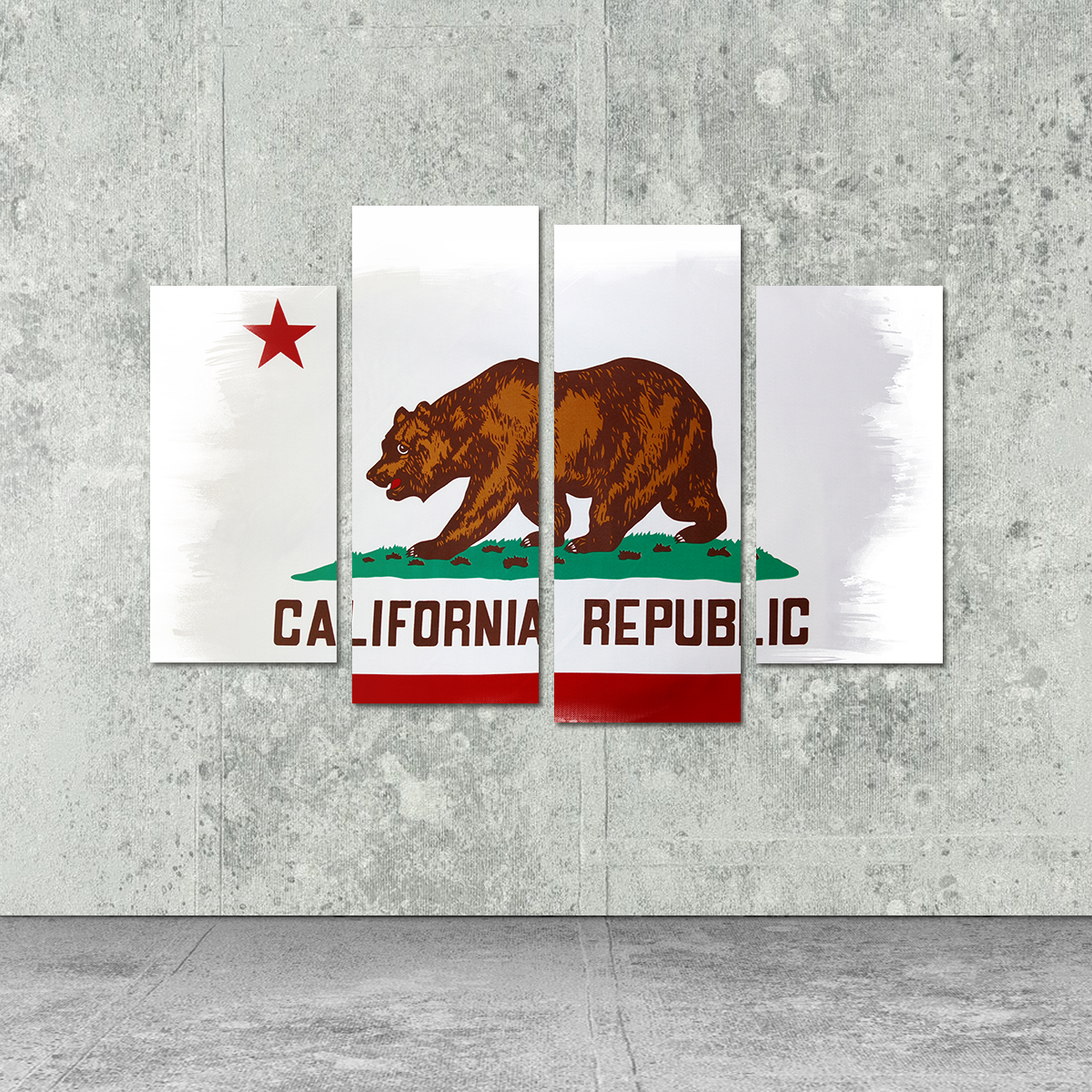 Stunning California State Flag Wall Art for Your Home Decor