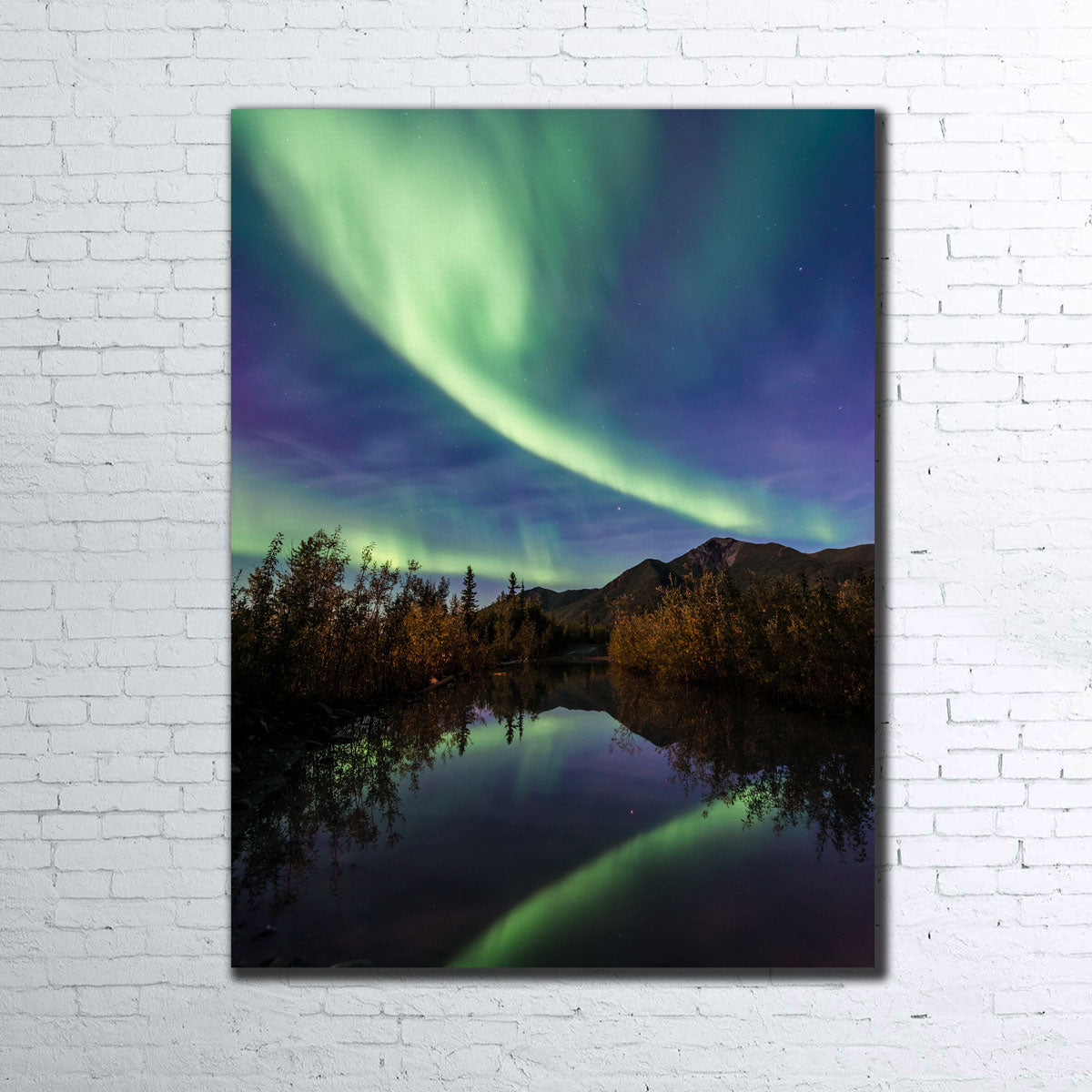 Stunning Aurora Reflections Wall Art by Lucas Moore