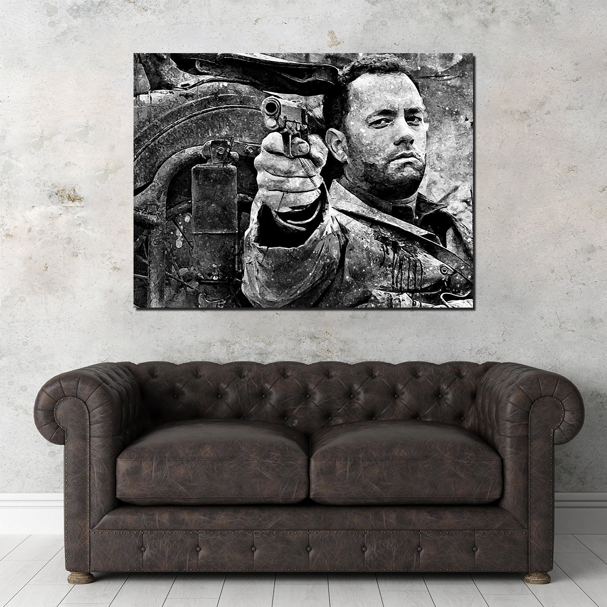 Captain Miller High - Quality Grayscale Wall Art for Stunning Home Decor