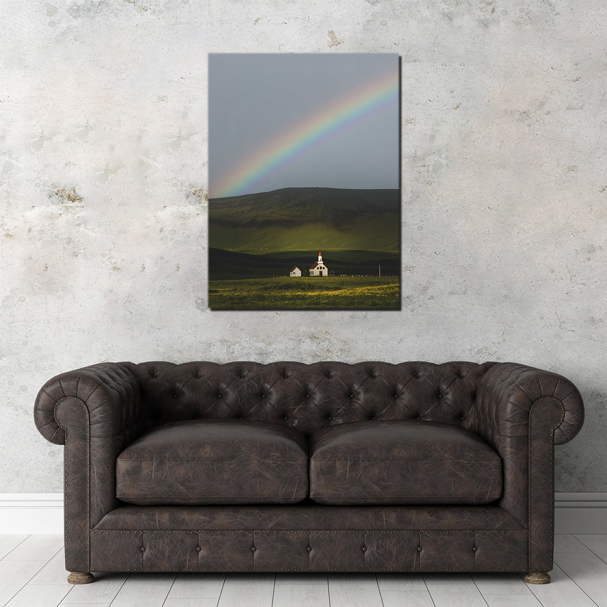 Stunning Iceland Rainbow Wall Art by Dennis Maida