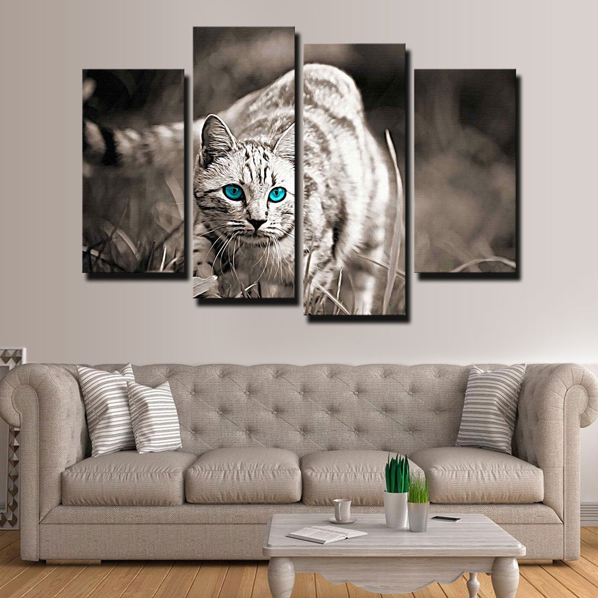 Exquisite Cat On The Prowl Wall Art for Your Home Decor