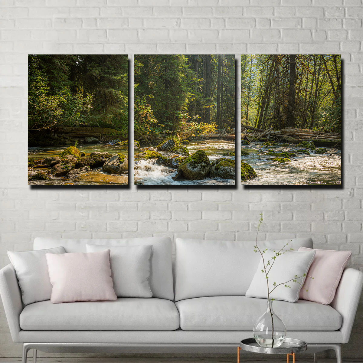 Stunning Cascade River Wall Art by Kyle Sherry