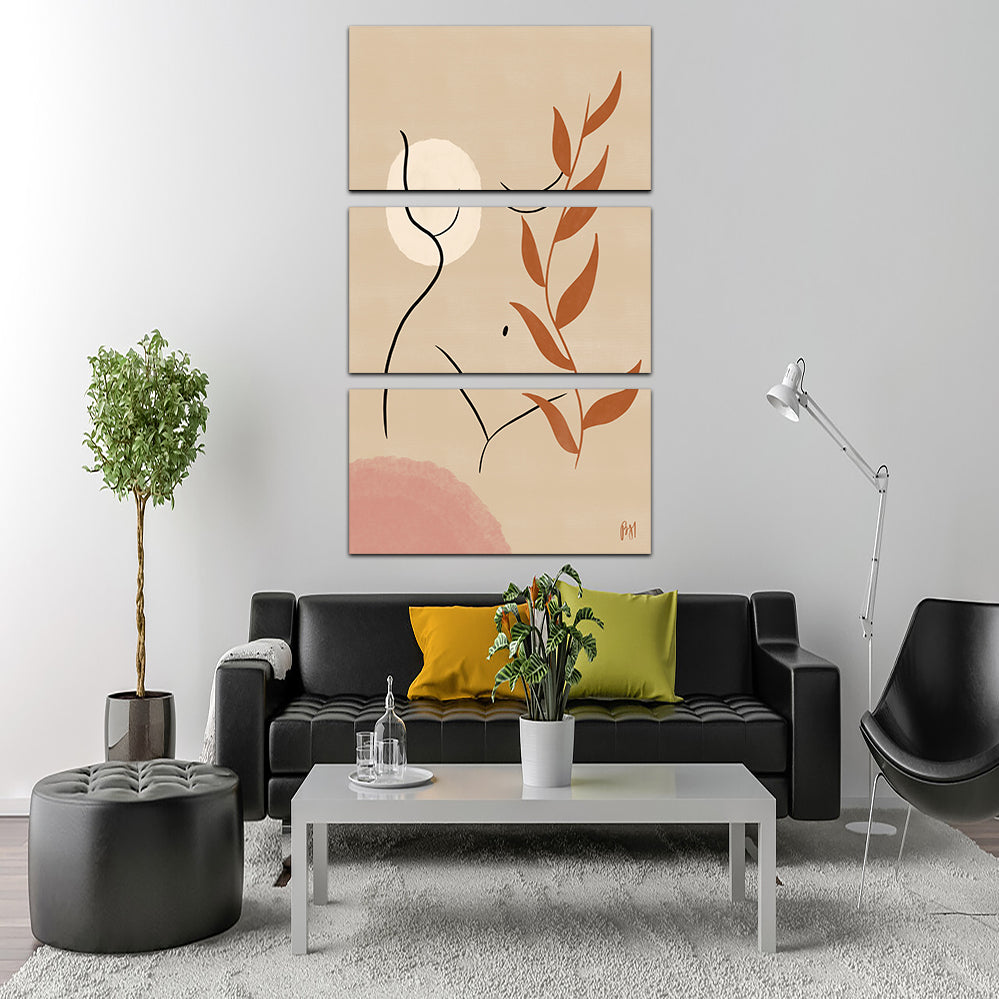 Exquisite Nude Earthy Tones Wall Art for Home Decor