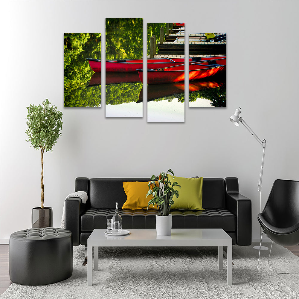 Exquisite Canoes at Devil's Den State Park Wall Art for Your Home Decor