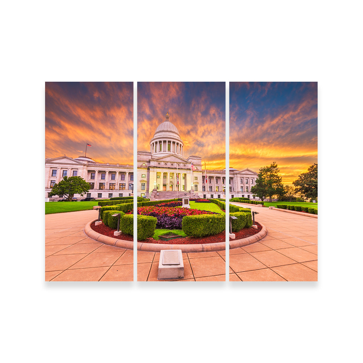 Stunning Arkansas State Capitol Building Wall Art - Museum Quality Canvas on Sustainable Pine Frames