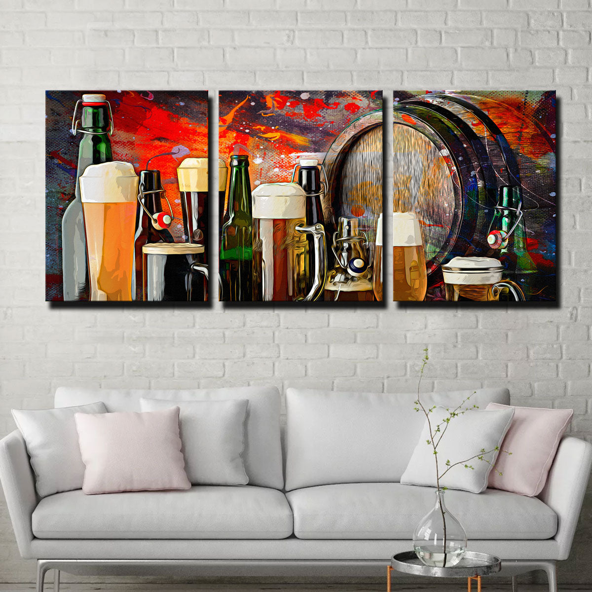 Stunning Beer Types Abstract Wall Art for Your Home Decor