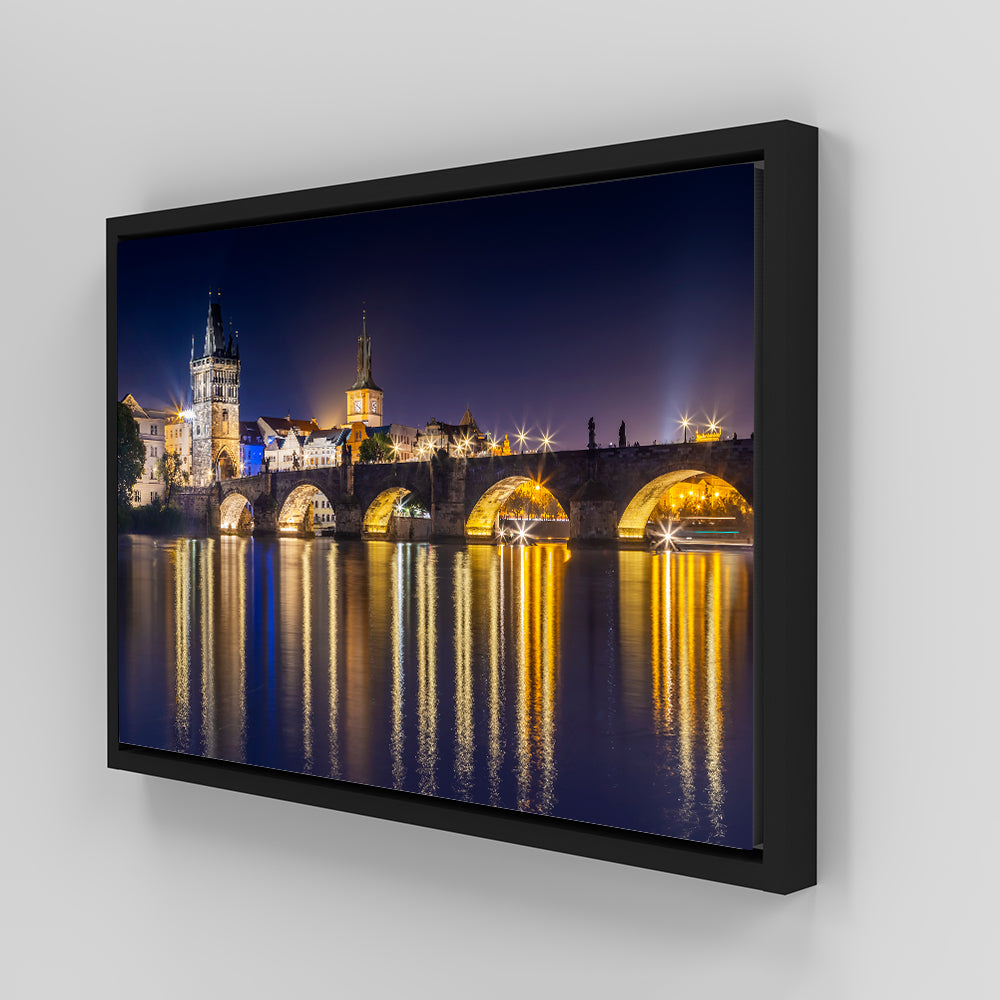 Stunning Charles Bridge with Old Town Bridge Tower Wall Art by Melanie Viola