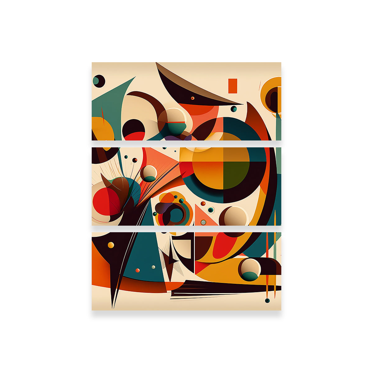 Mid Century Abstract S1 Premium Wall Art by Jennifer Hotai