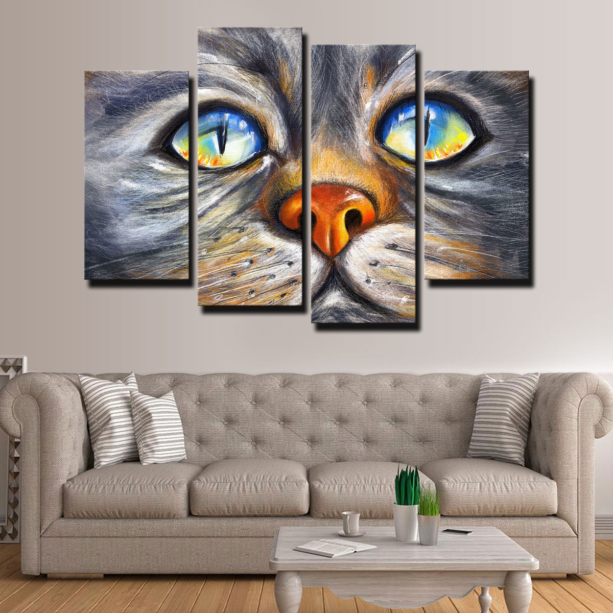 Stunning Cat Eyes Wall Art for Your Home Decor