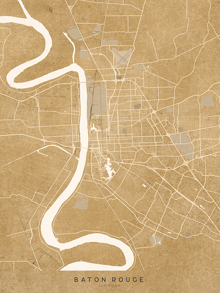 Stunning Baton Rouge Wall Art by Blursbyai