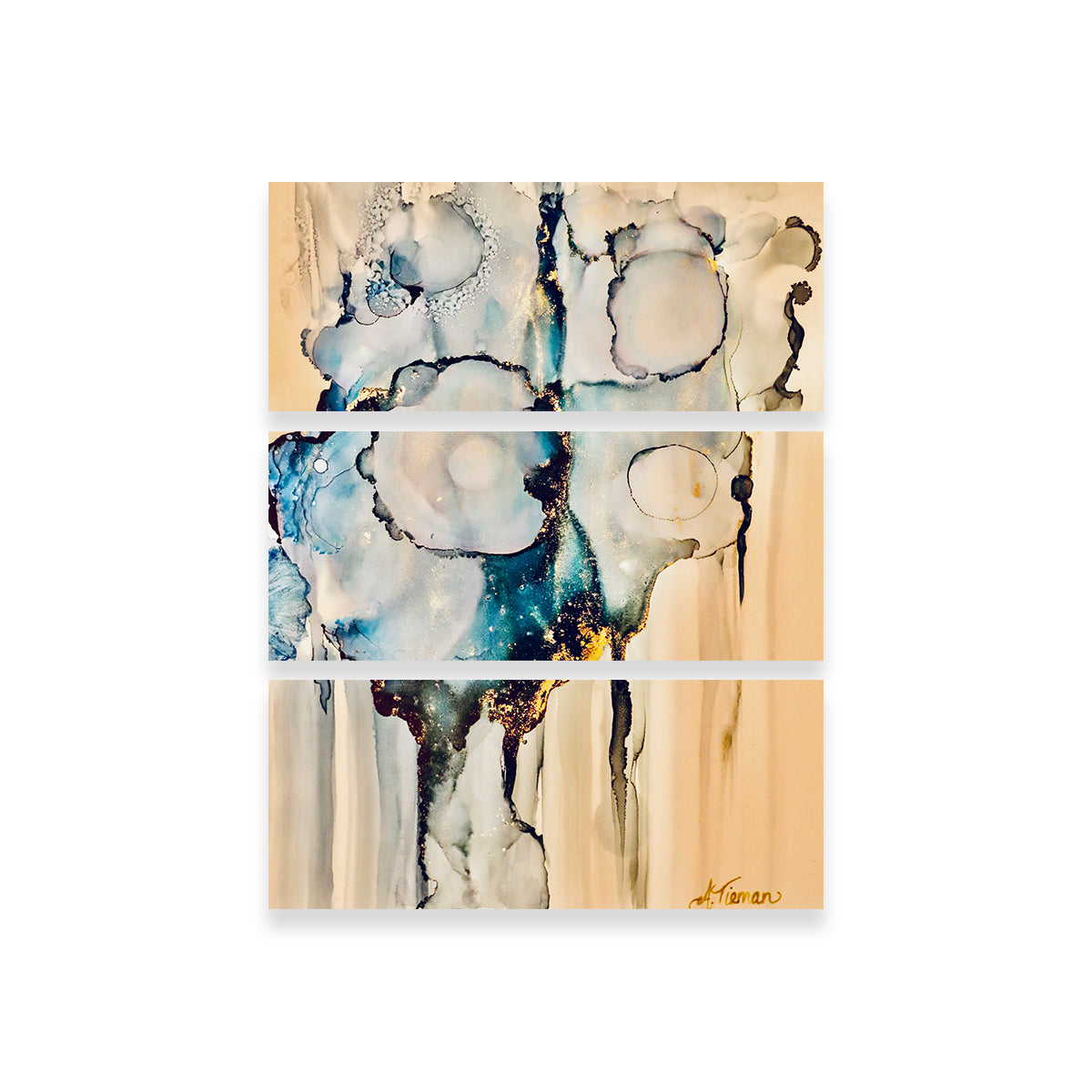 Stunning Moody Blues Wall Art by Amy Tieman