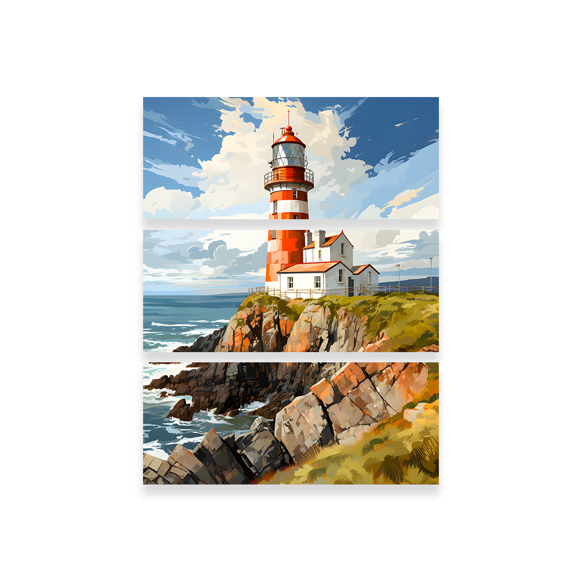 Norway Tranoy Lighthouse Wall Art - High - Quality Sustainable Canvas Print