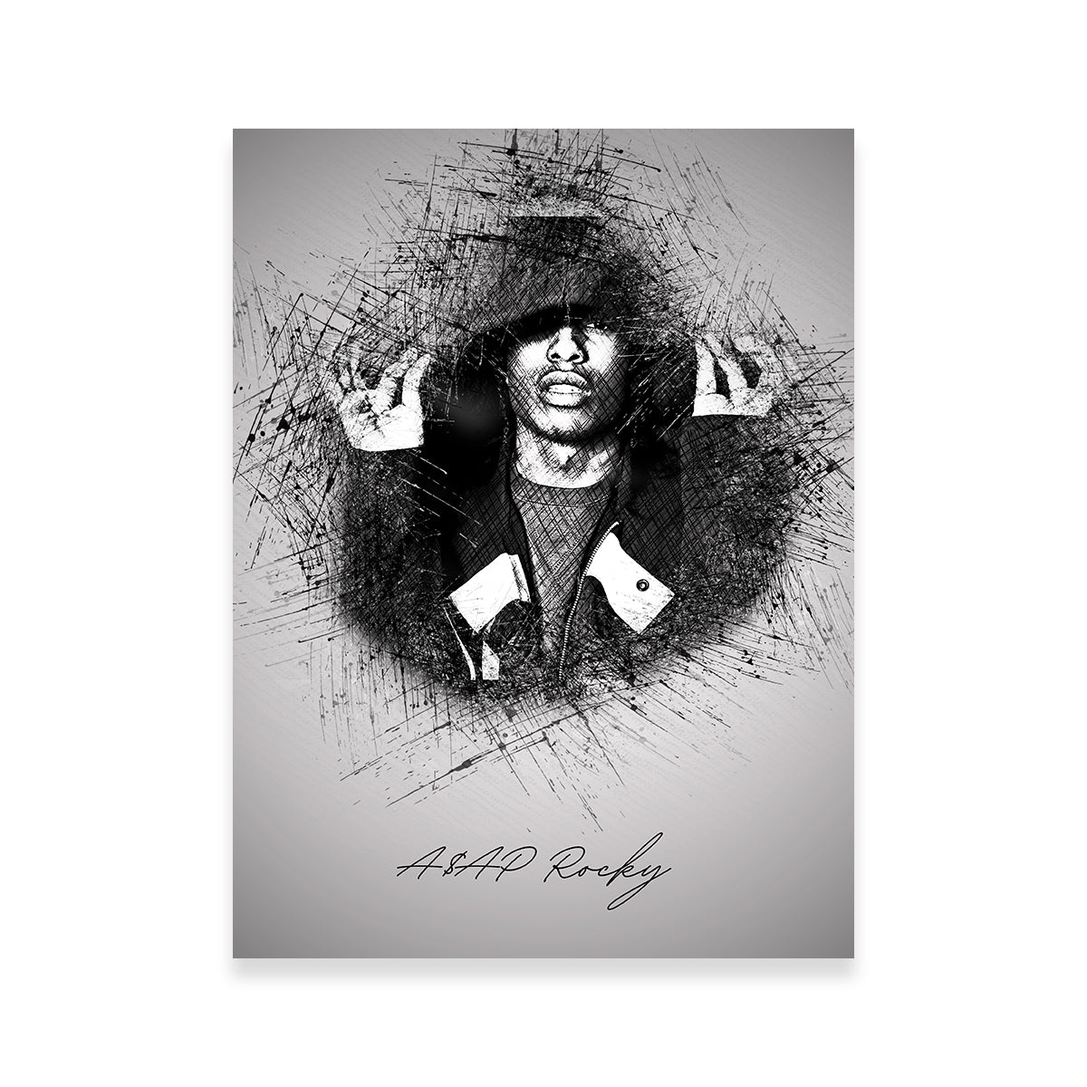 Asap Rocky Hood Stunning Wall Art - Ideal for Hip - Hop Fans