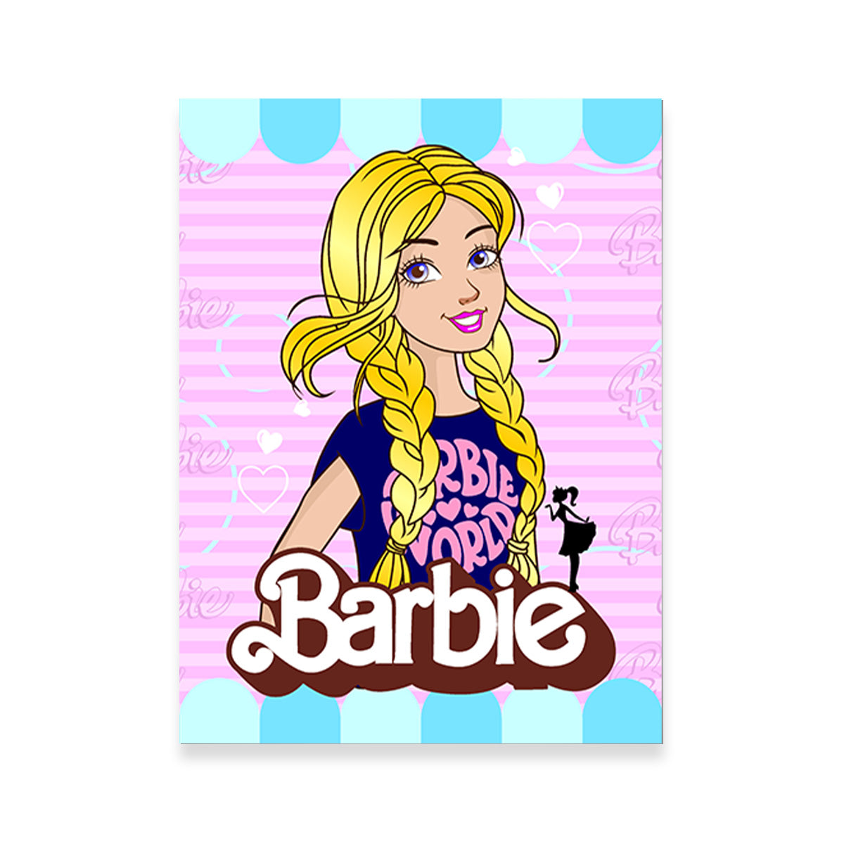 Barbie Girl - Exquisite Canvas Print with Sustainable Pine Frame