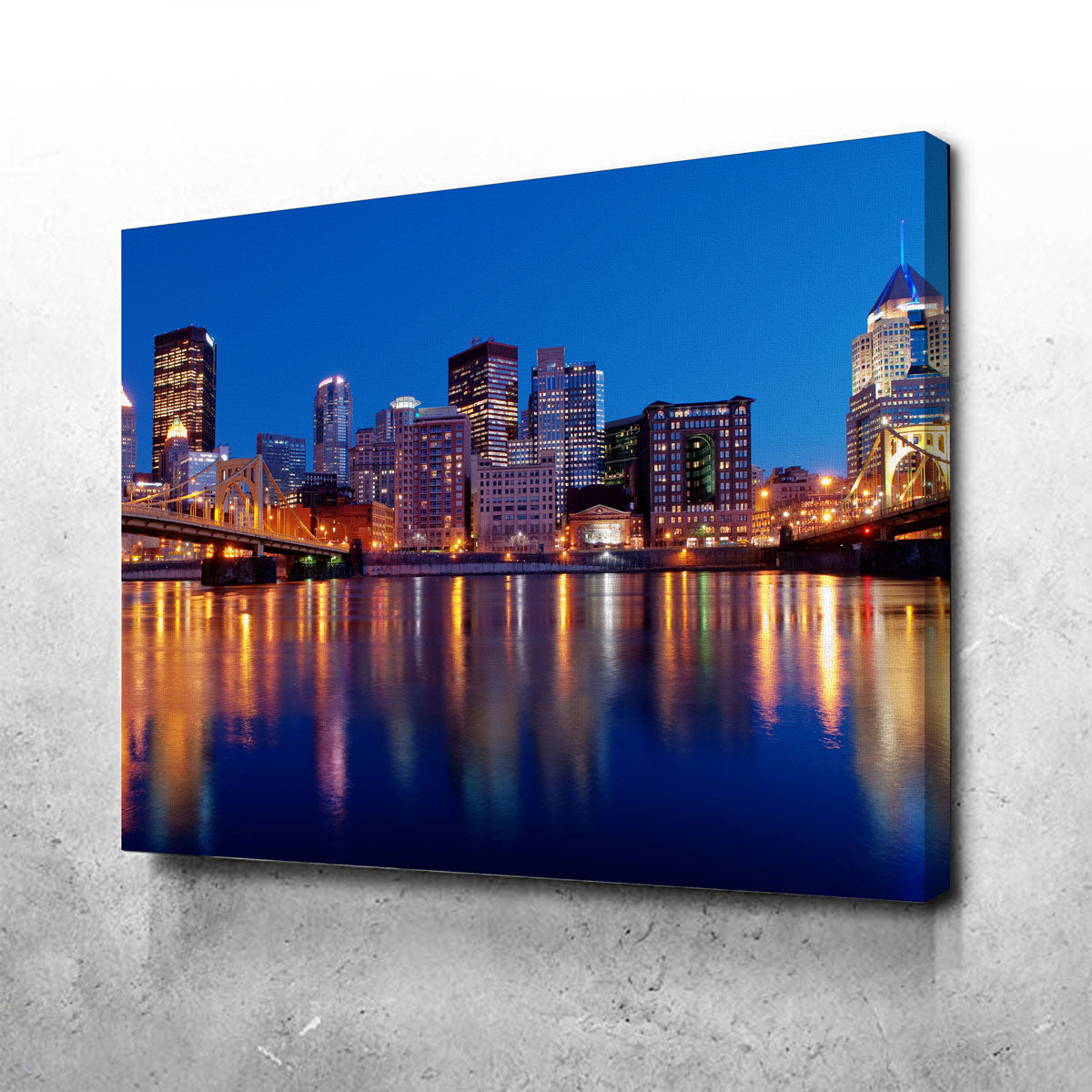 Enchanting Pittsburgh at Night Wall Art for Stunning Home Decor