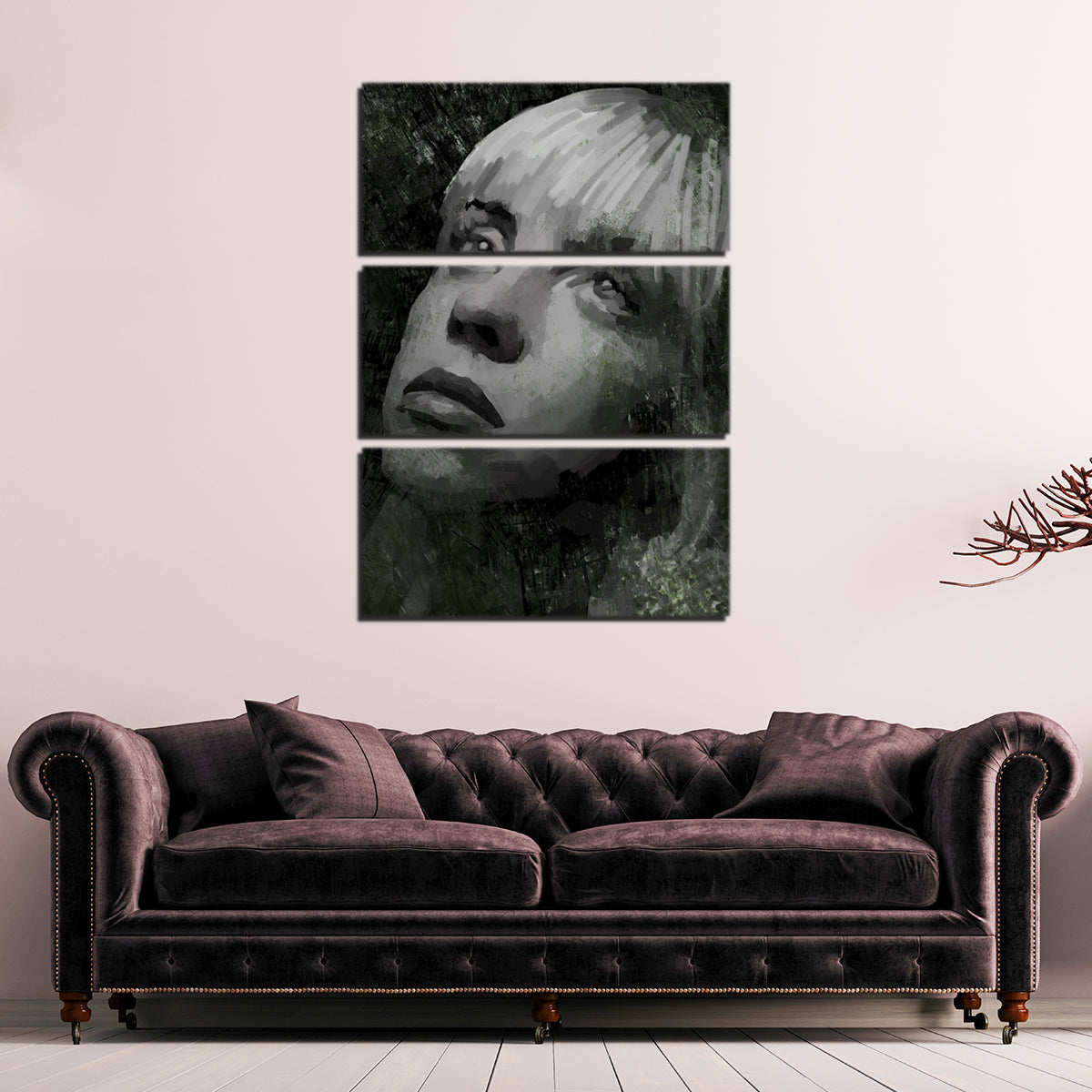 Billie Eillish Shadows Wall Art - Stunning Museum-Quality Canvas Print