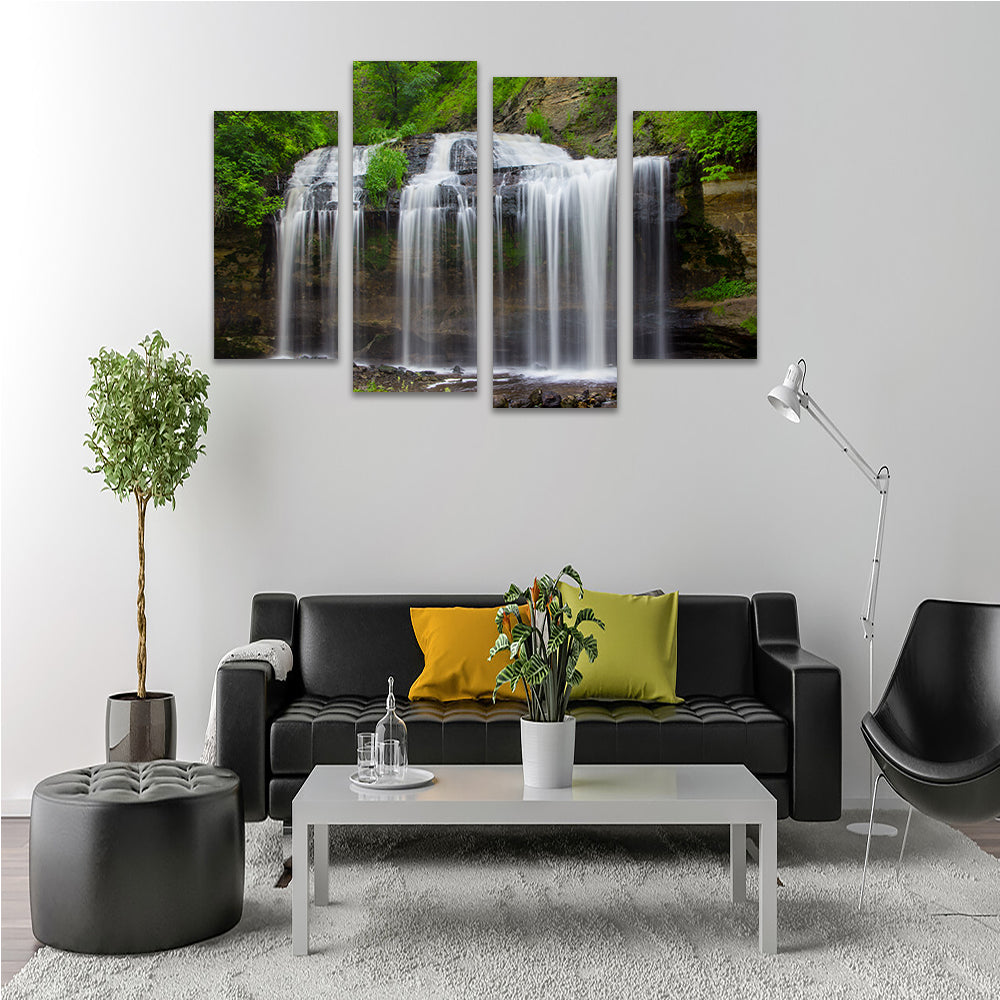 Stunning Cascade Falls Wall Art with Sustainable Pine Frames