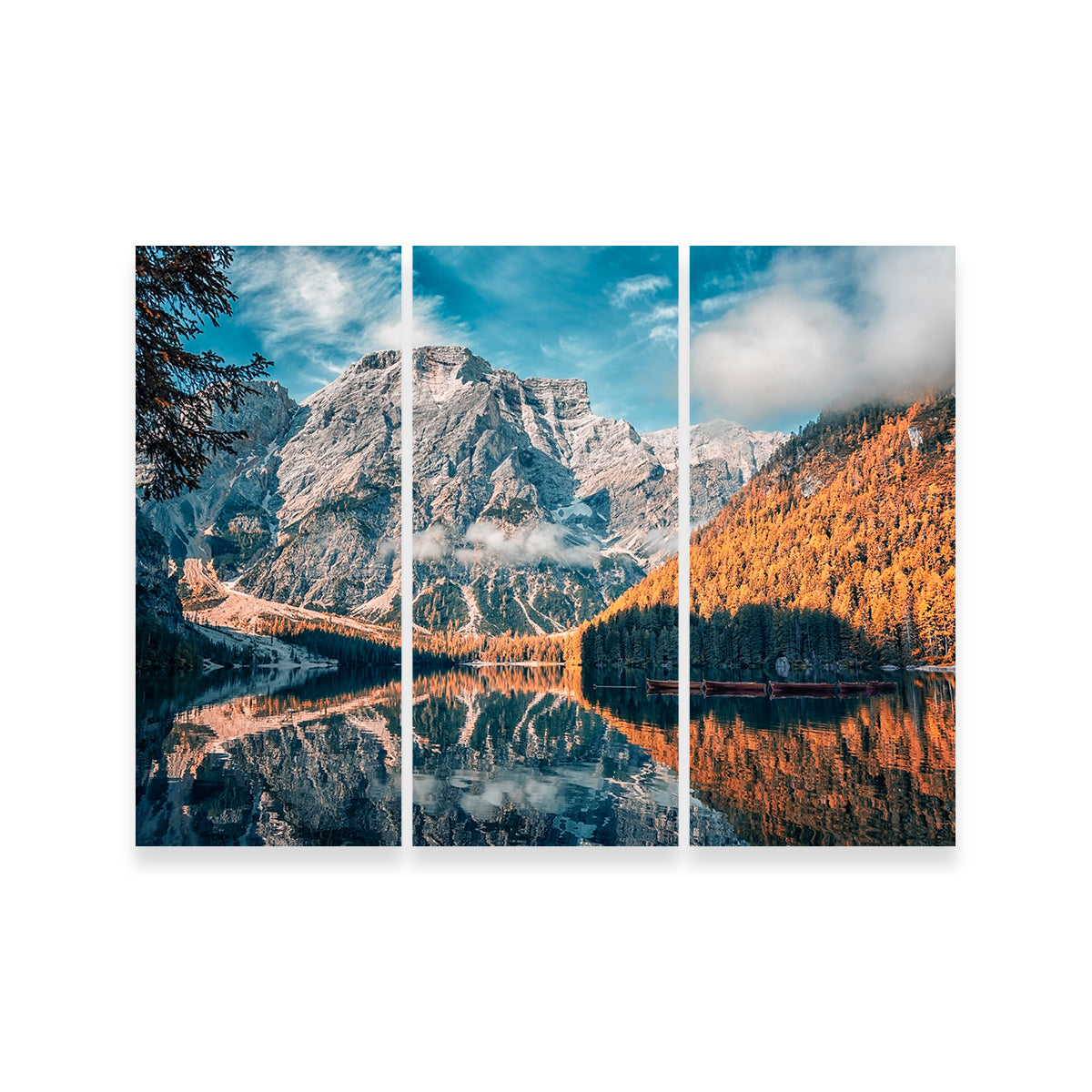 Autumn In Braies Stunning Wall Art by Manjik Pictures