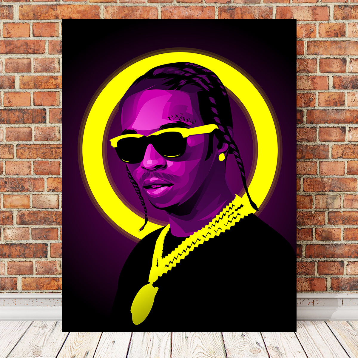 Eye - catching Pop Smoke Wall Art by Tovu Yovi