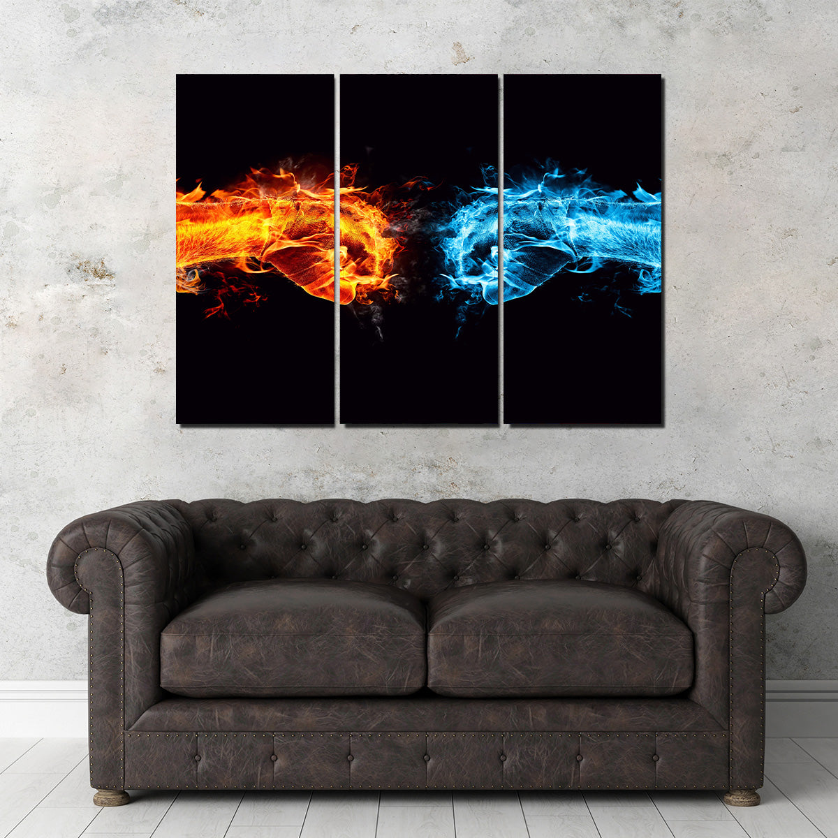Stylish Hot Cold Fist Bump Wall Art for Trendy Decor