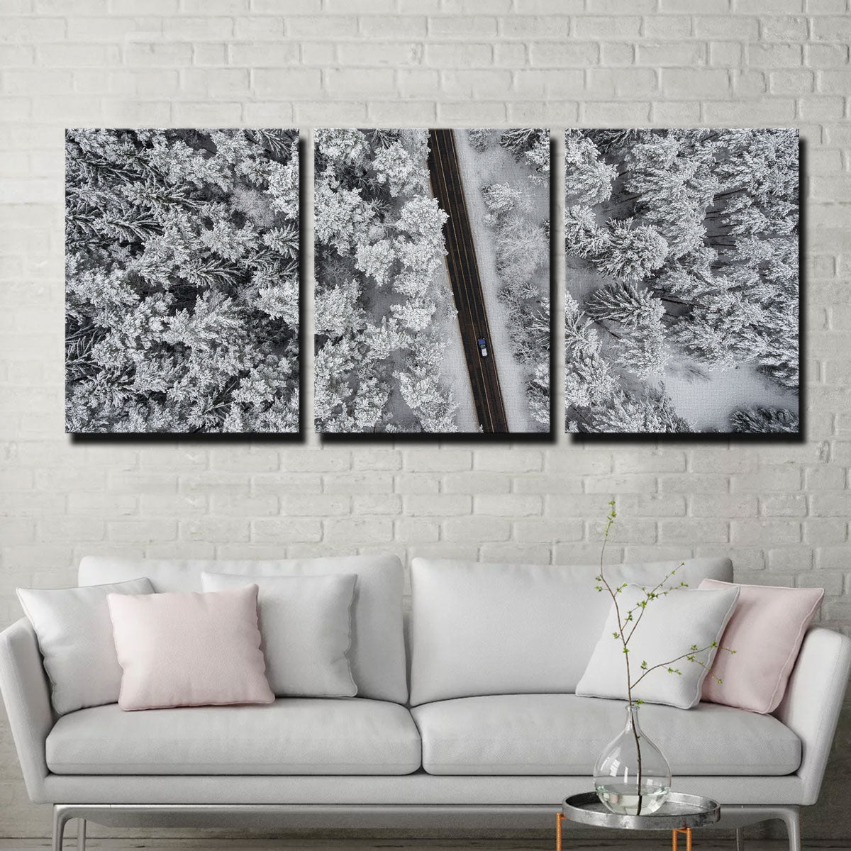 Exquisite Snowy Road Wall Art by Karolis Janulis