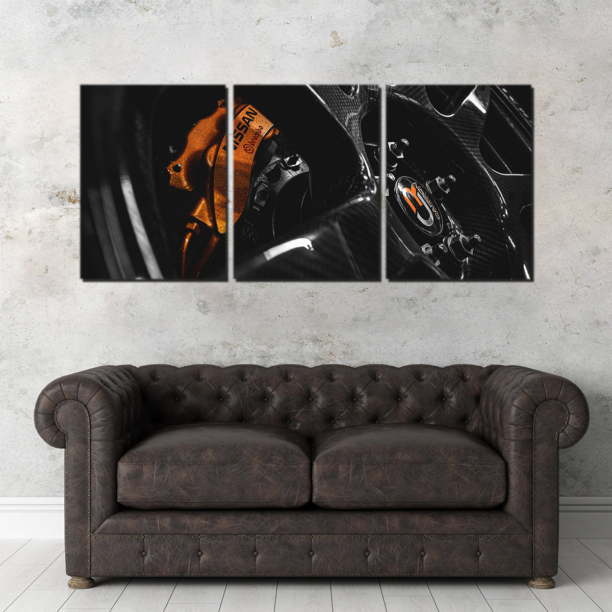 Stunning Nissan GTR Wheel Wall Art by George Sorin