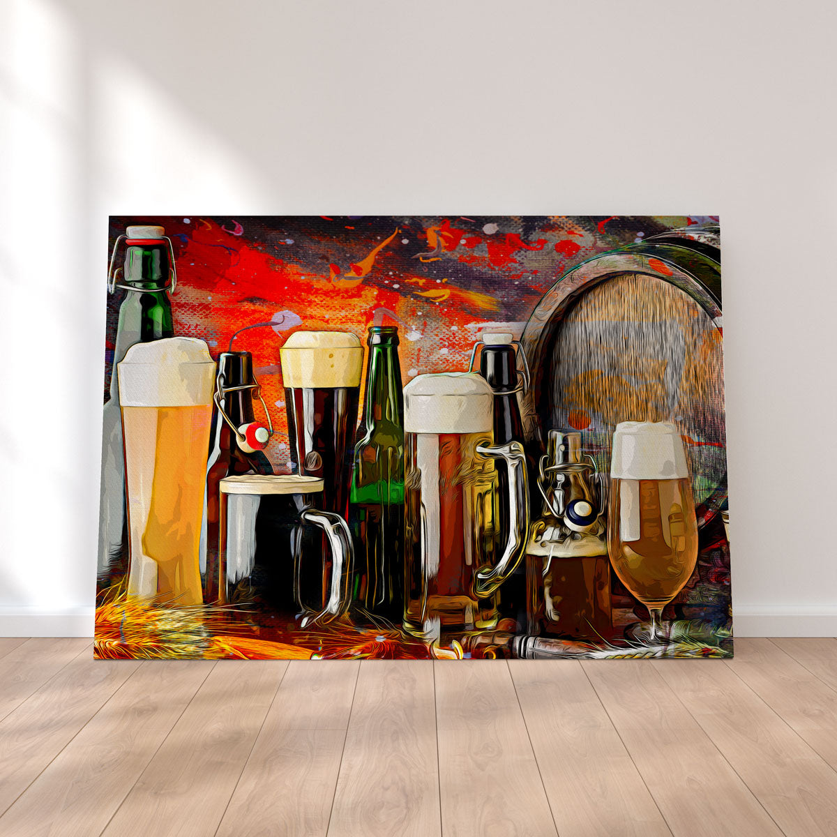 Stunning Beer Types Abstract Wall Art for Your Home Decor