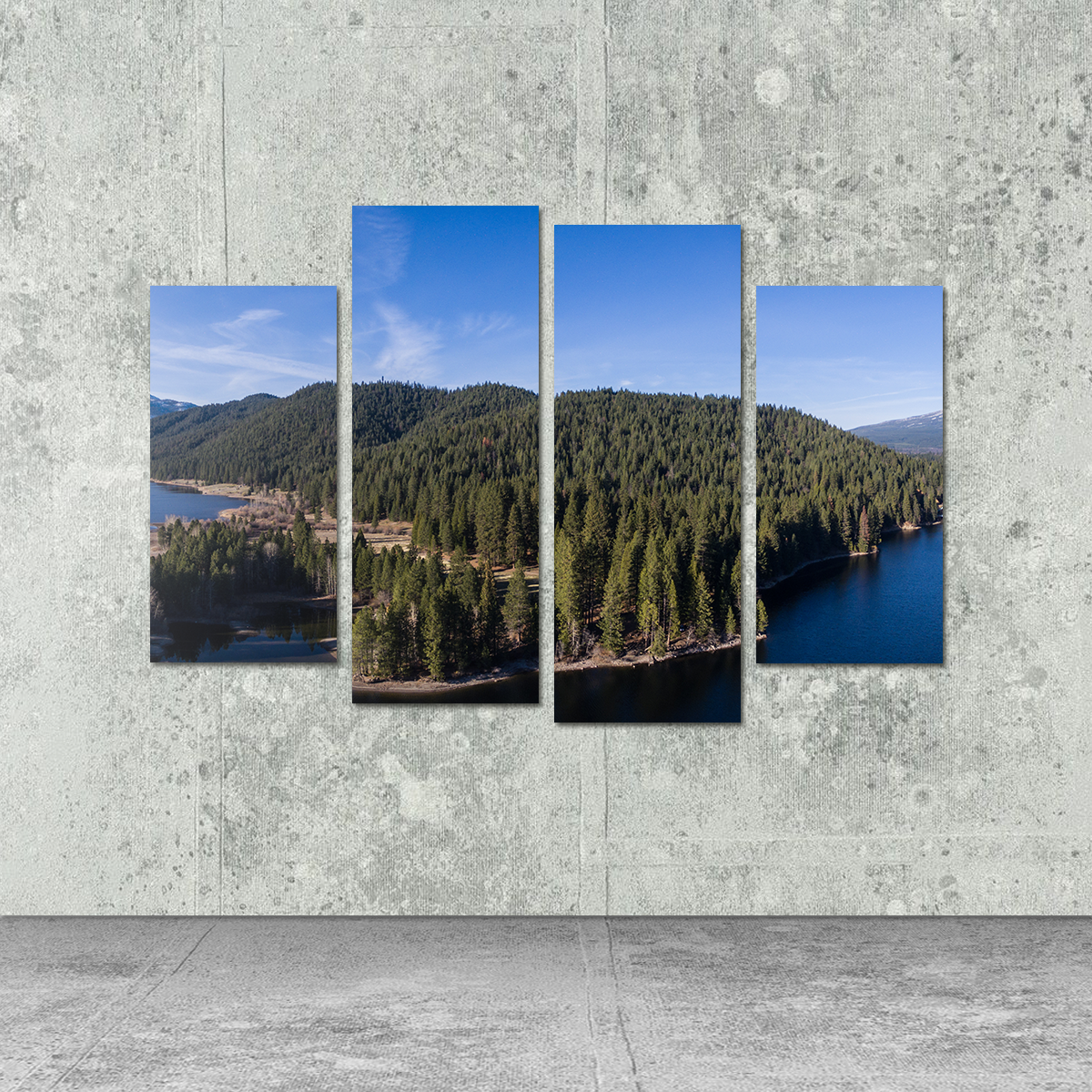 Breathtaking Siskiyou Lake and Mount Shasta Wall Art for Stunning Home Decor