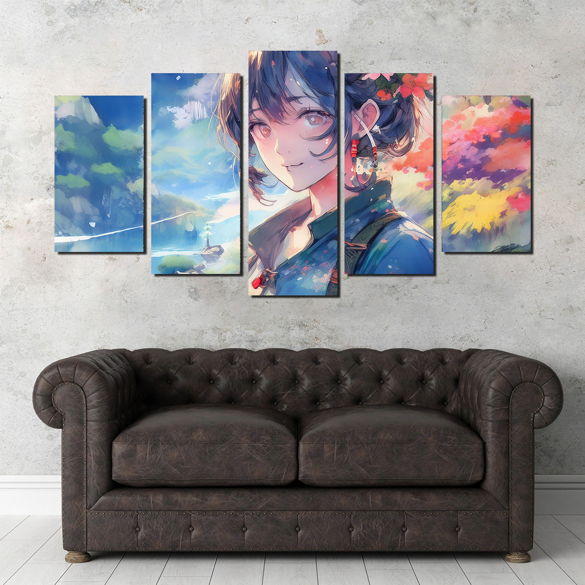 Exquisite Anime Lady Canvas Print