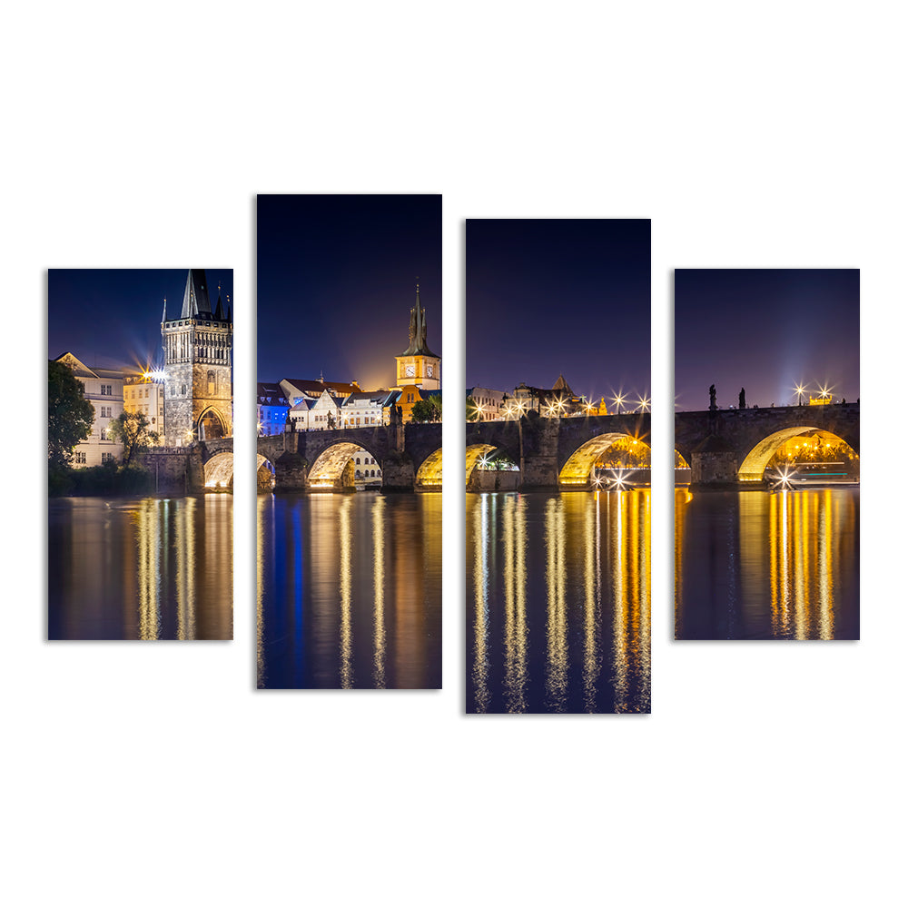 Stunning Charles Bridge with Old Town Bridge Tower Wall Art by Melanie Viola