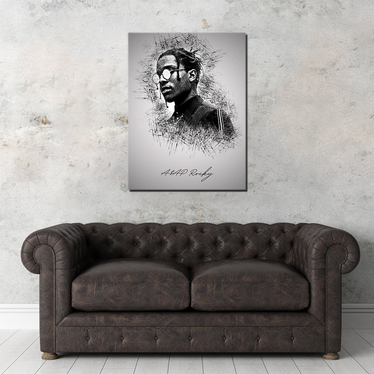Stylish Asap Rocky Shades Wall Art for Trendy Decor
